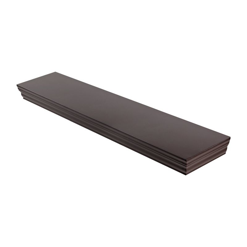 36" x 8" x 1.75" Profile Board Wall Shelf Espresso - Dolle Shelving