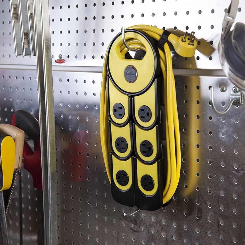 Quirky 2"x3" Pivot Power Surge Protector Yellow/Black