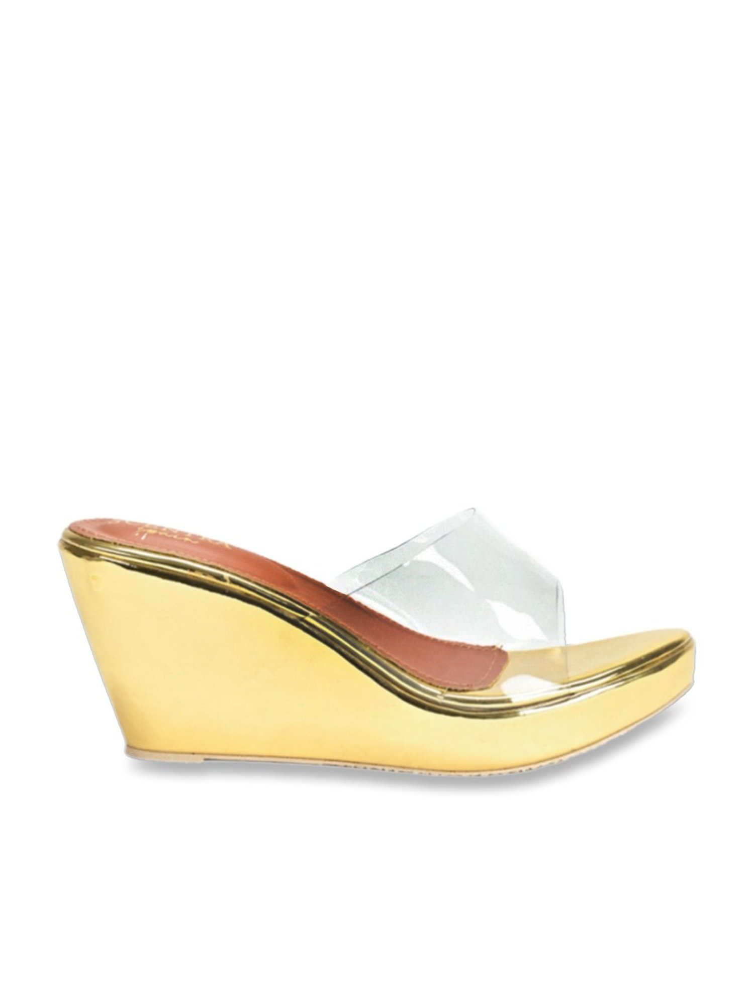 Scentra Women's Mustard Casual Wedges