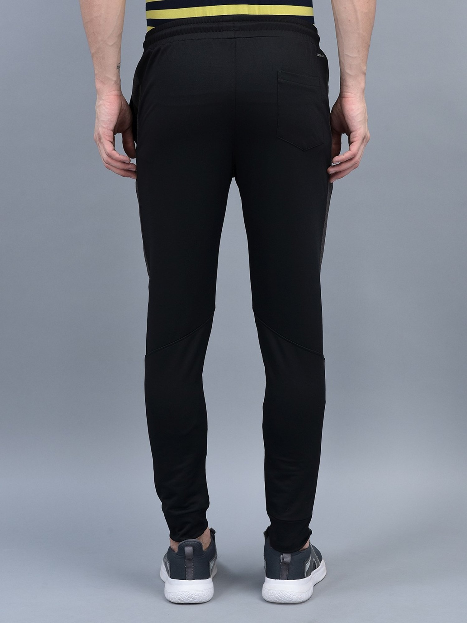 Force NXT Olive & Black Regular Fit Sports Joggers - Pack Of 2