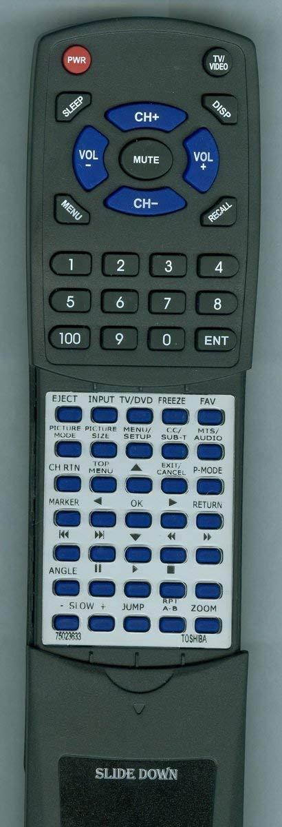 Replacement Remote Control for TOSHIBA 24SLV411, 19SLV411U, 32SLV411U, 19SLV411