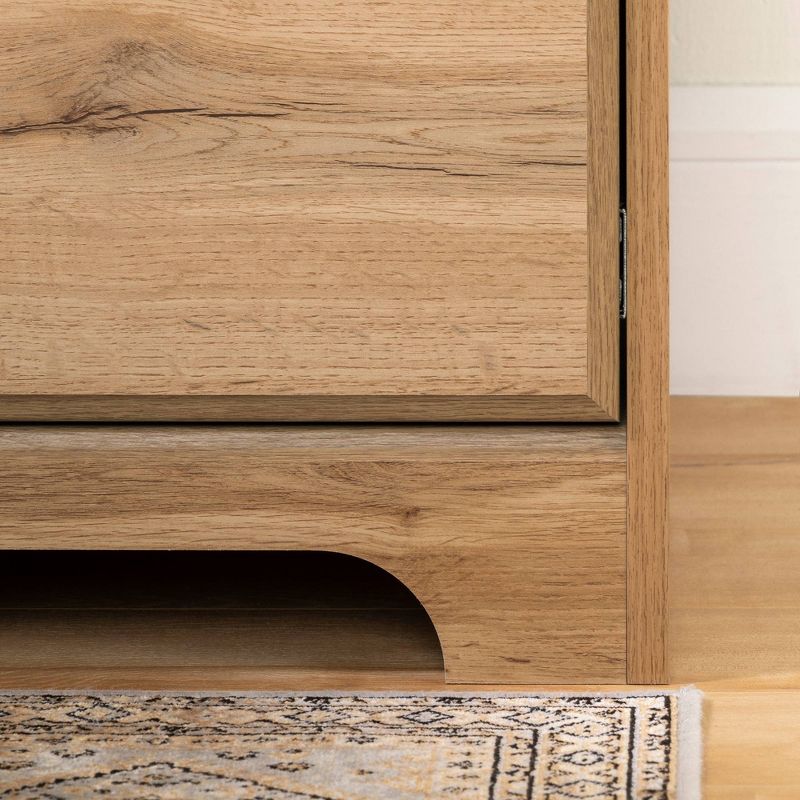 Versa Computer Desk with Hutch Nordik Oak - South Shore