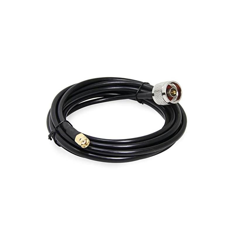 N Male to RPSMA Male 25ft  Ultra Low Loss Antenna Coax Cable Pigtail Jumper with Weatherproof Connector 765m for Yagi TPLink 24Ghz Antenna Router WiFi and ALFA Extender APs Receiver