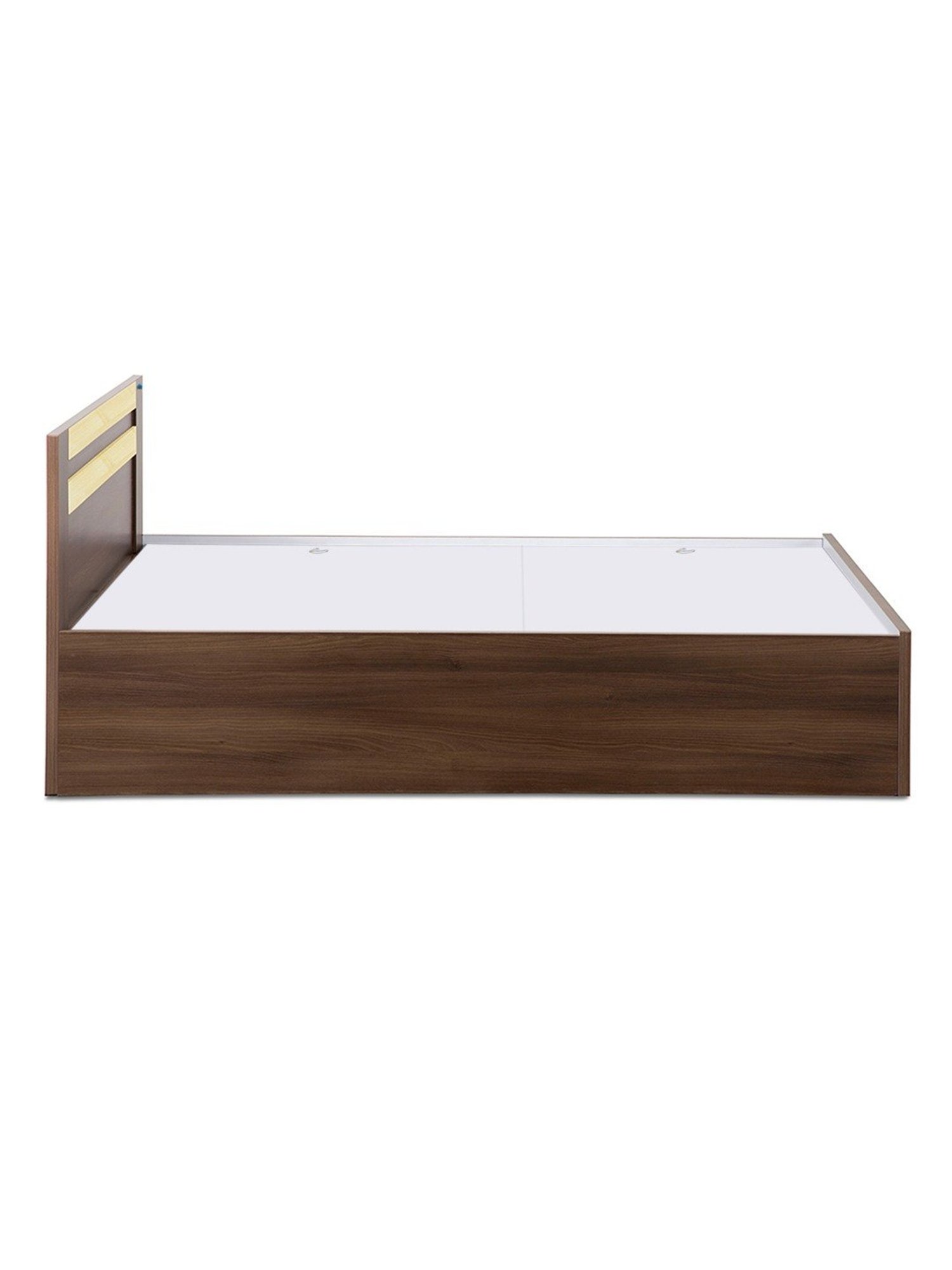 Delite Kom Woody Acacia Dark Engineered Wood Single Box Bed