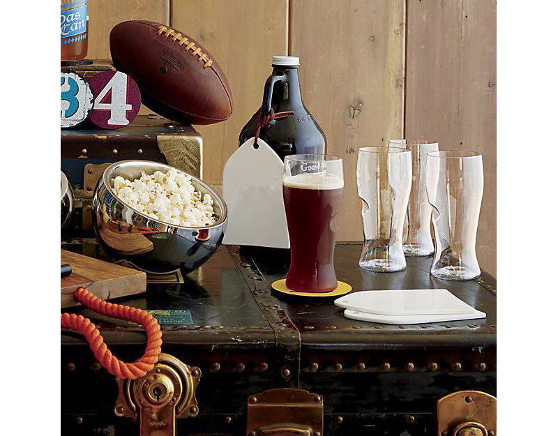 GoVino 16oz 4pk Plastic Pilsner Glasses