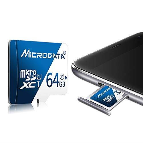 Alice Zeng 64GB U3 Blue and White TF (Micro SD) Memory Card