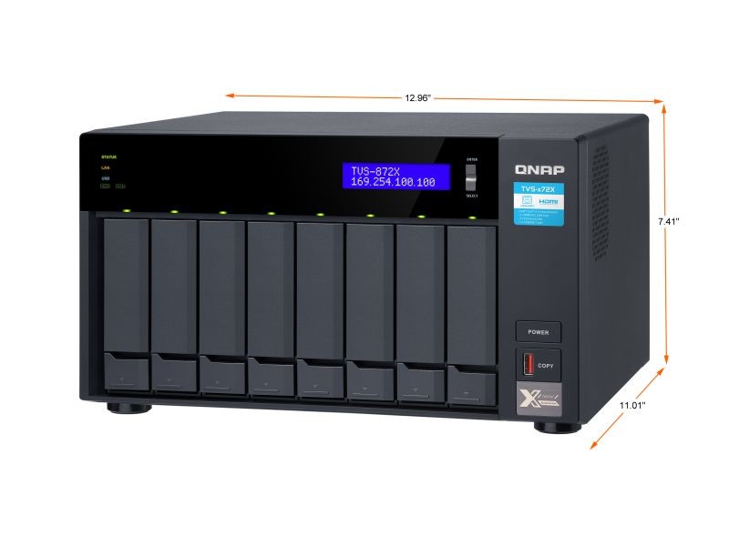 QNAP TVS-872X-i3-8G-US Network Storage