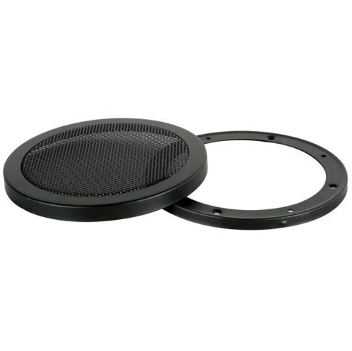 Parts Express Single Steel Mesh 2-Piece Grill for 6-1/2" Speaker - Black
