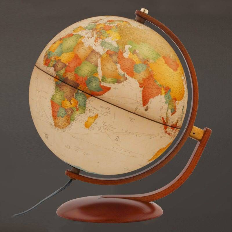 Andorra Antique Full Swivel Globe - Waypoint Geographic