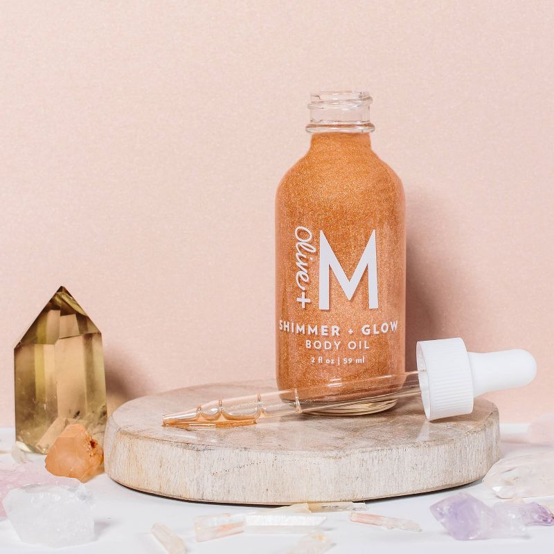Olive + M Shimmer + Glow Body Oil - 2 fl oz