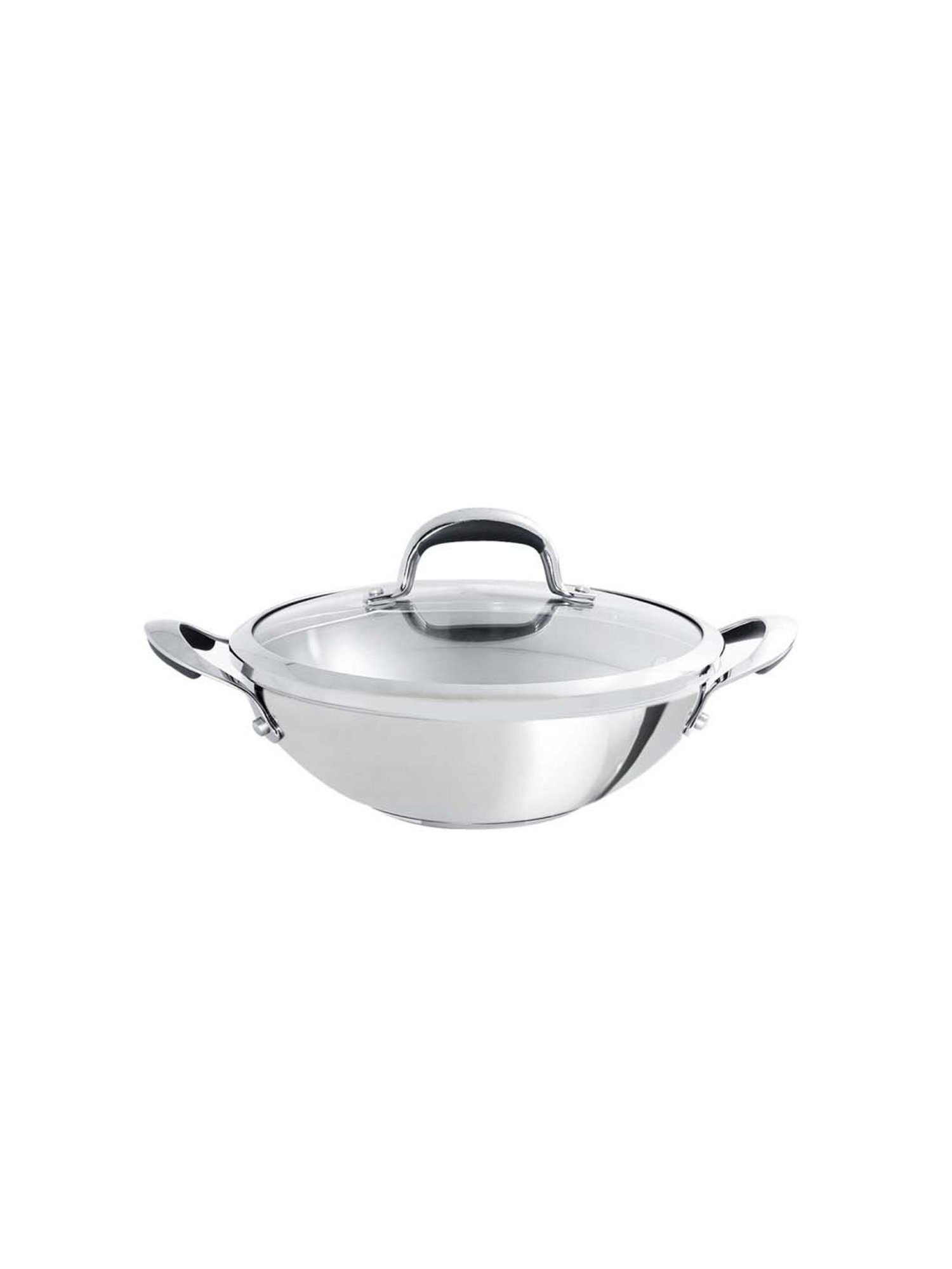 Meyer Select Stainless Steel Kadai 24cm (Induction & Gas Compatible)