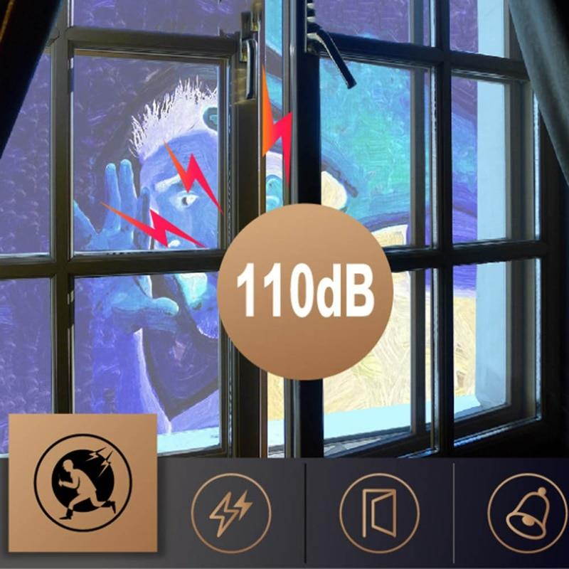 Door and Window Alarm for Home Antitheft Alarm Systems Magnetic Sensor Time Delay Alarm Loud 110 dB Home Protection Kit