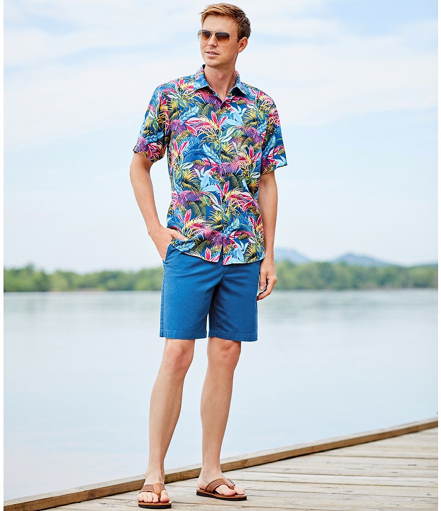 Visconti Big & Tall Abstract Print Long-Sleeve Woven Shirt