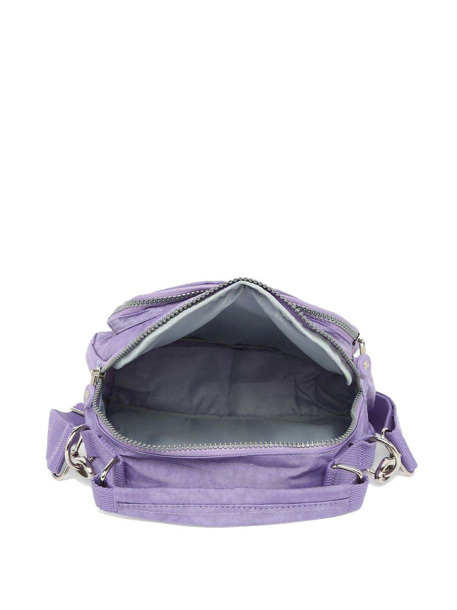 Baomi Purple Solid Medium Cross Body Bag