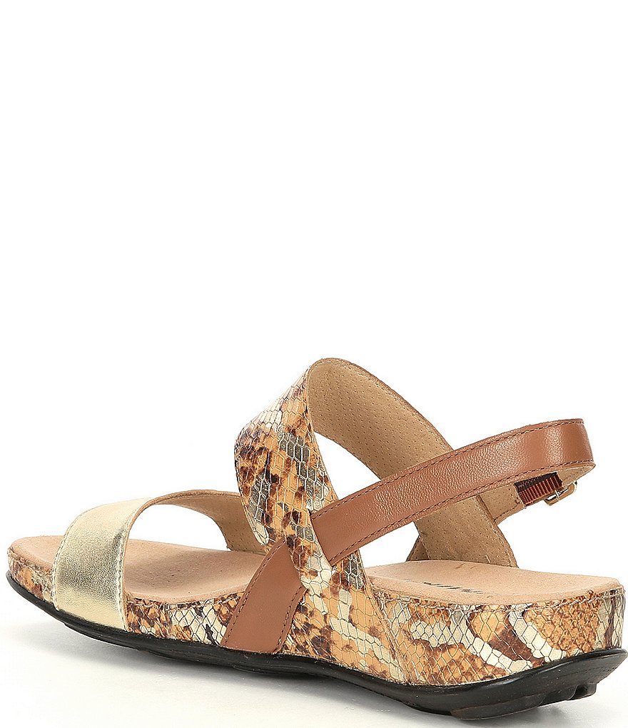 Romika Fidschi 67 Snake Print Wedge Sandals