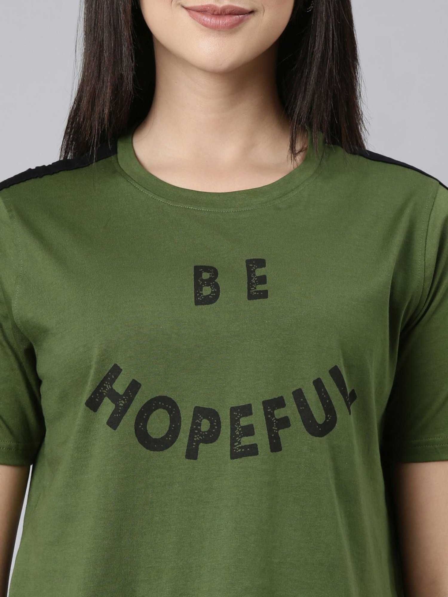 Kryptic Green Cotton Printed T-Shirt