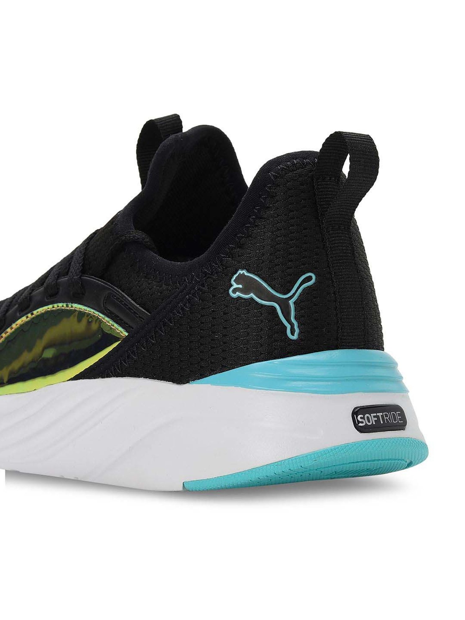 Puma Kids Softride Sophia 2 Crystal Black & Blue Running Shoes