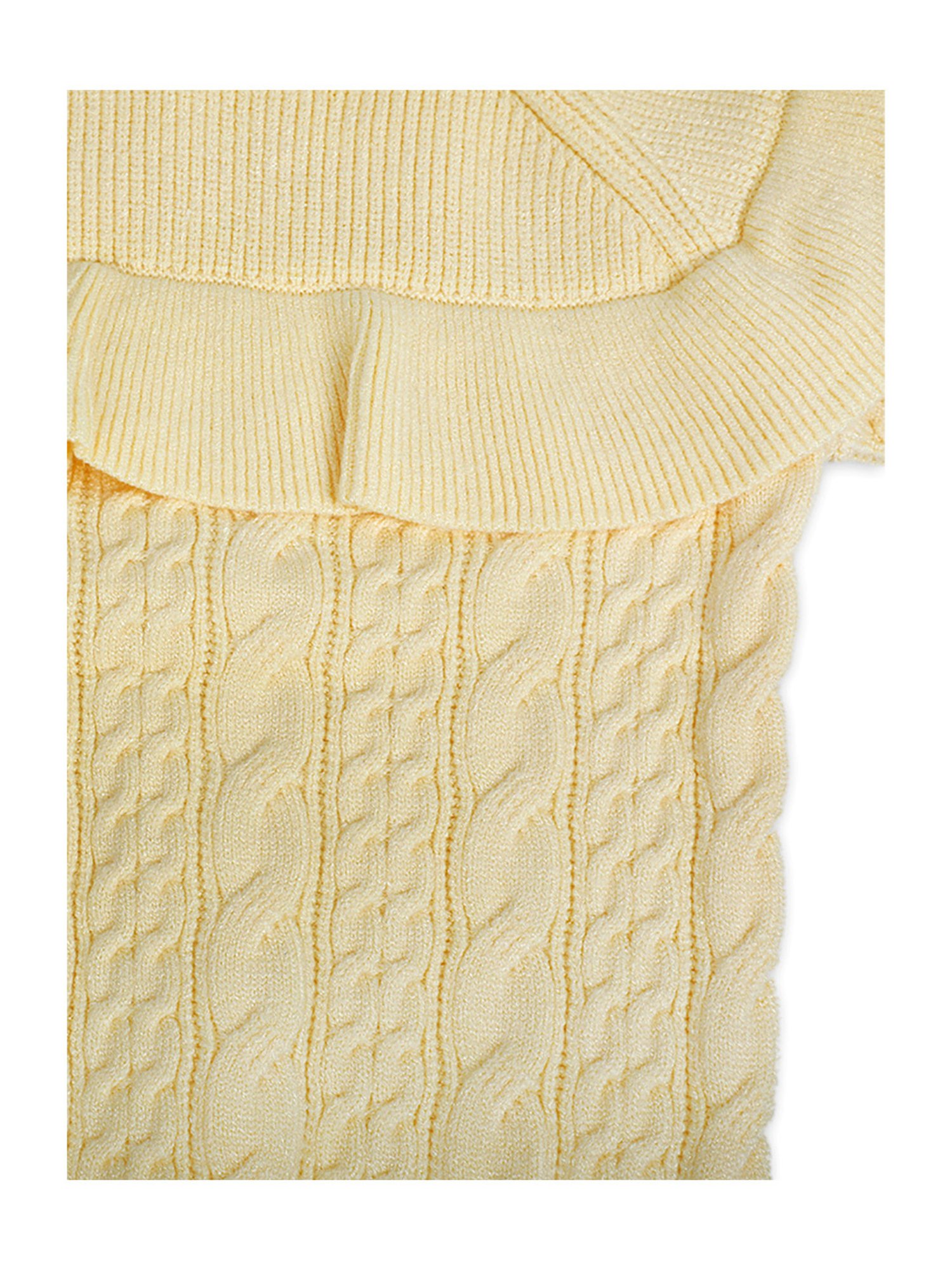 Elle Kids Black Solid Full Sleeves Sweater