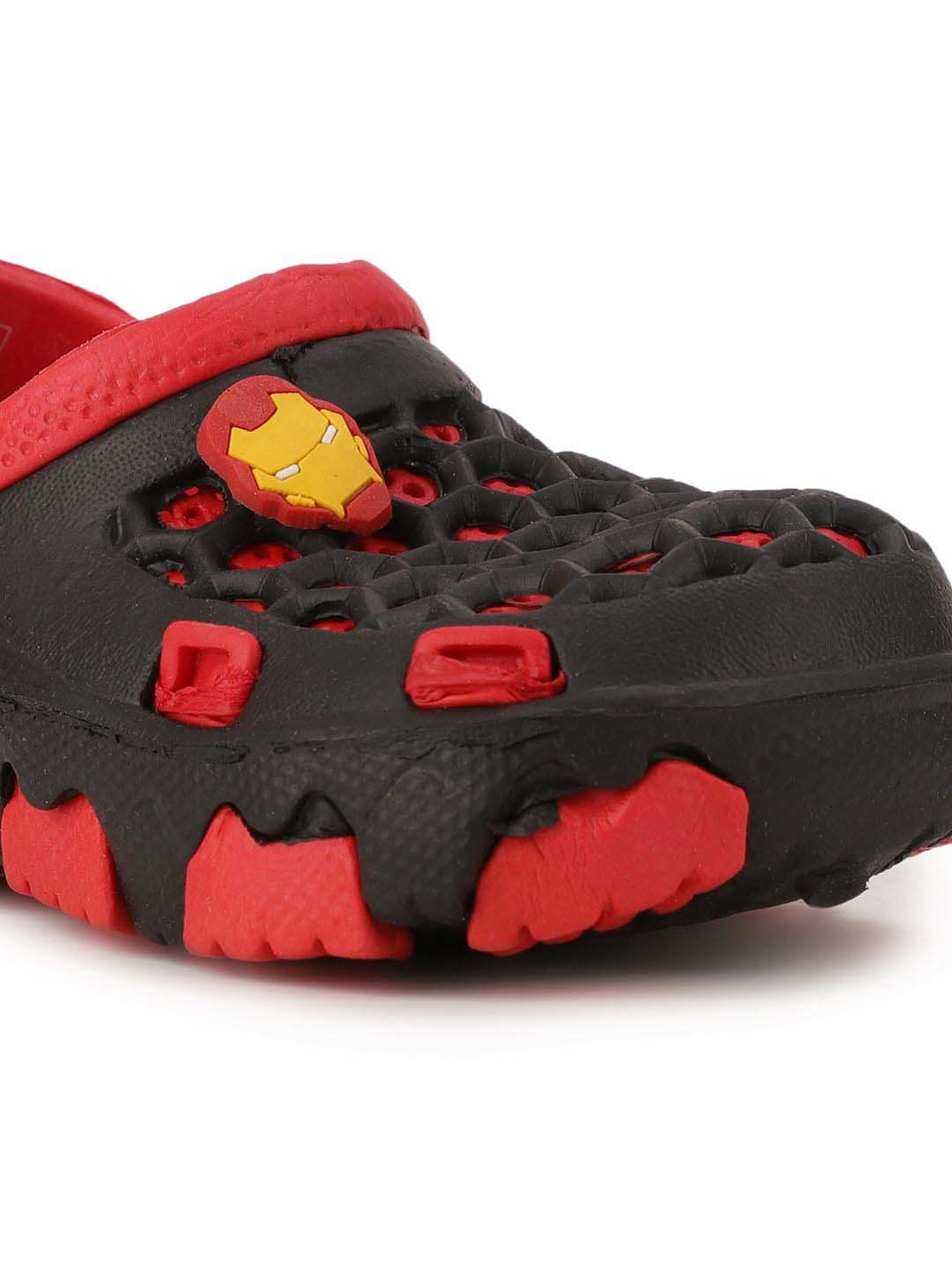 Disney by Bata Kids Grey & Red Back Strap Clogs