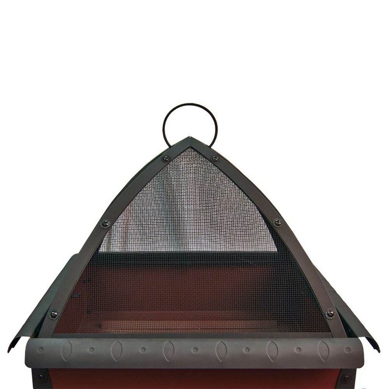 Landmann Tudor Backyard Fire Pit and Weatherproof Cover, Black