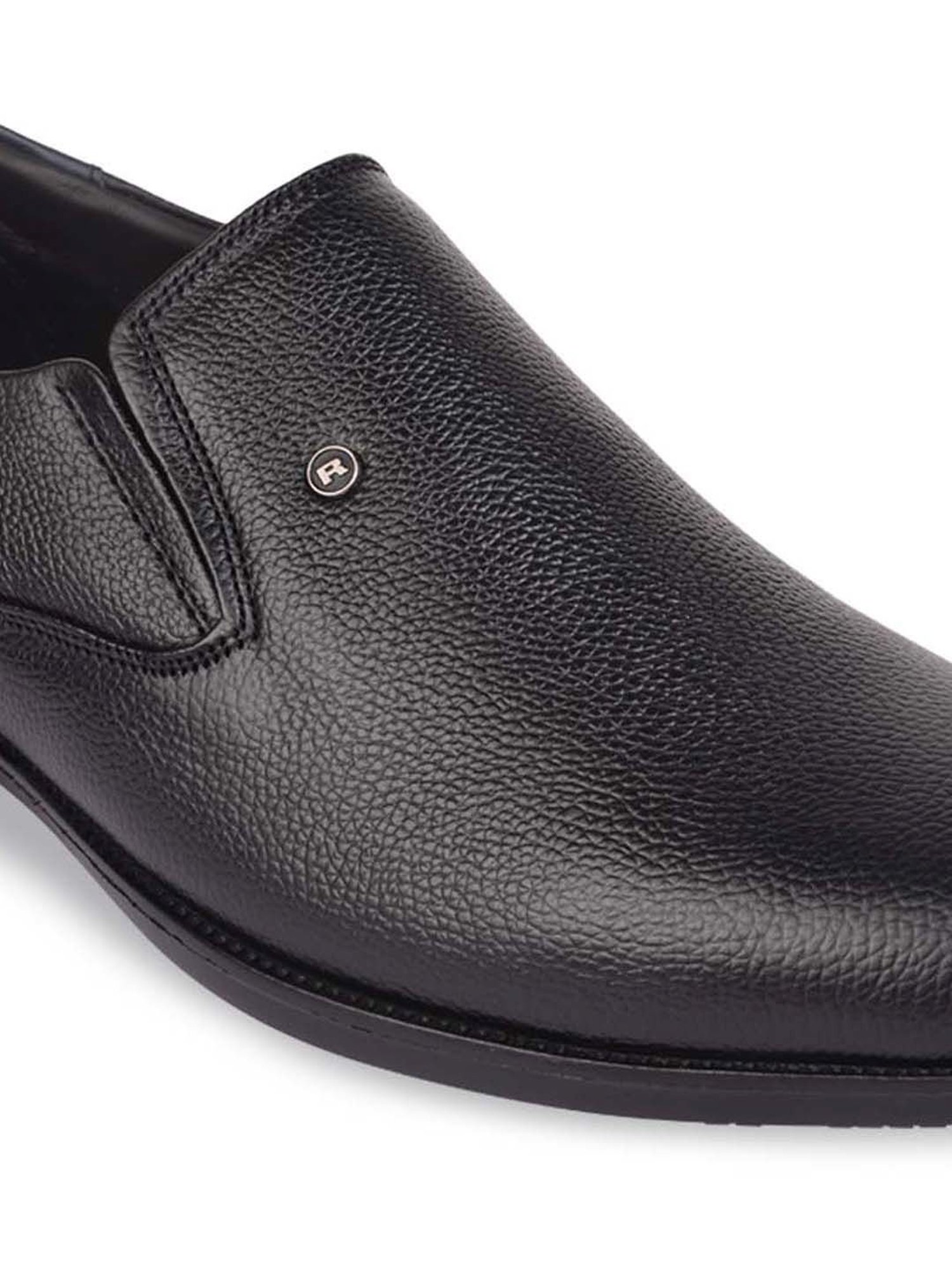 Regal Men's Black Formal Slip-Ons