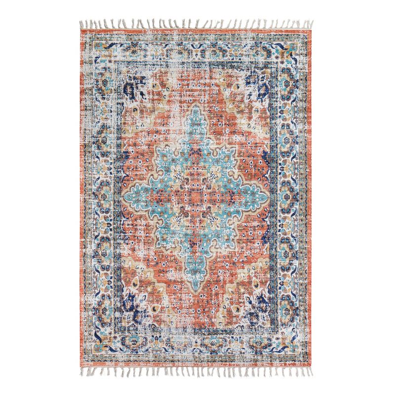 7'6"x9'6" Woven Medallion Area Rug - Anji Mountain