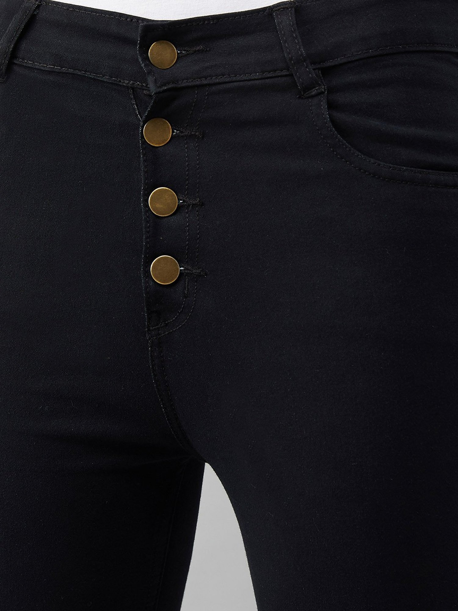 DOLCE CRUDO Black High Rise Jeans