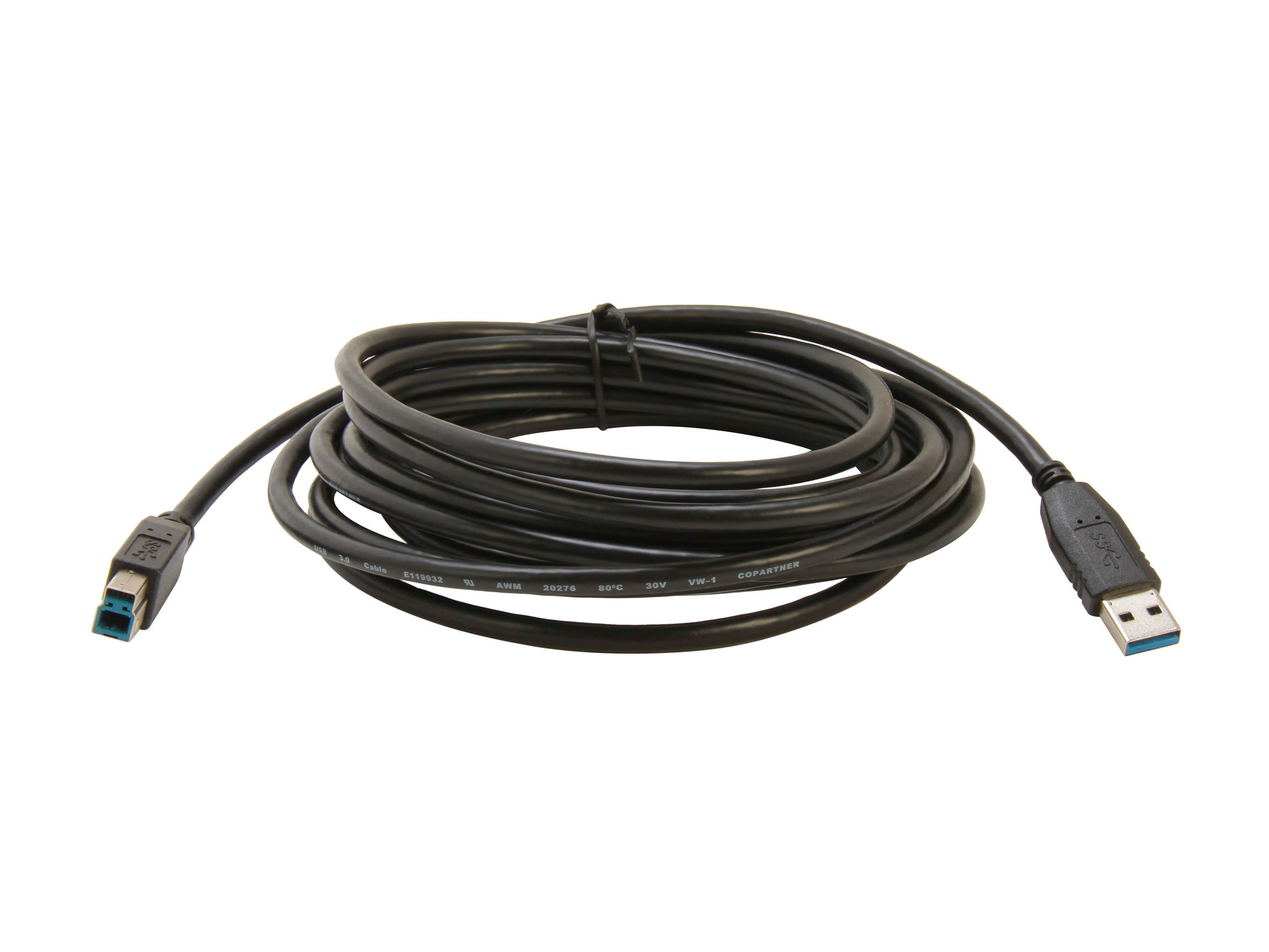 Kaybles USB3-AB-15  USB 3.0 Cable A Male to B Male, 15ft USB 3 Type B Cord Compatible with Docking Station, External Hard Drivers, Scanner, Printer and More (Black)