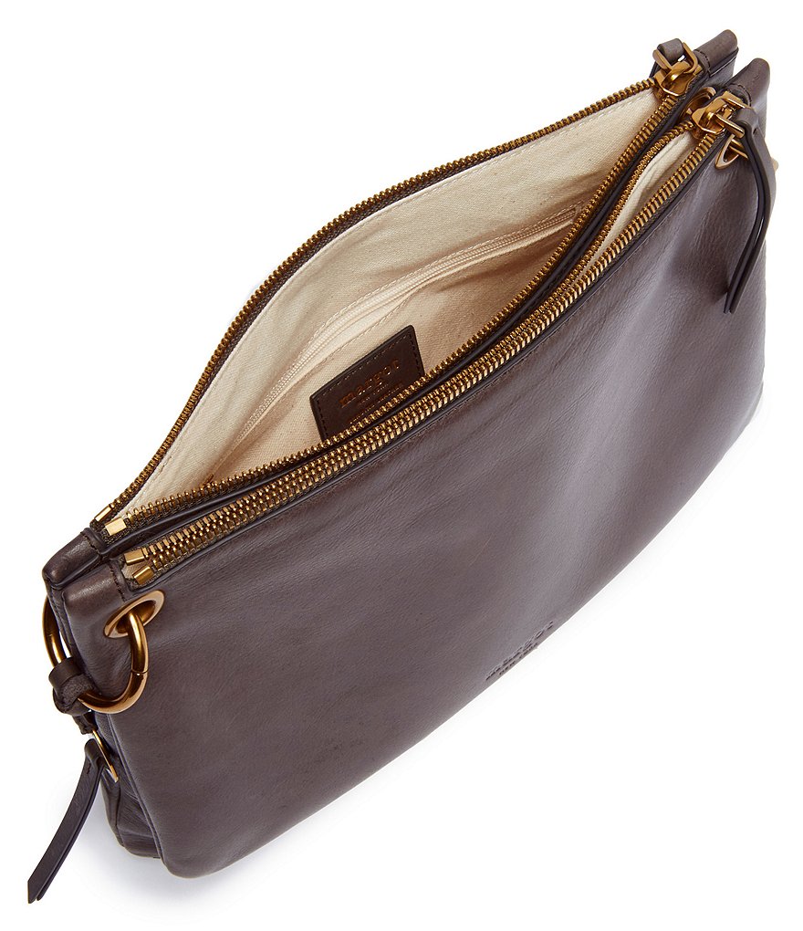 Margot Kiera Double Zip Leather Crossbody Bag
