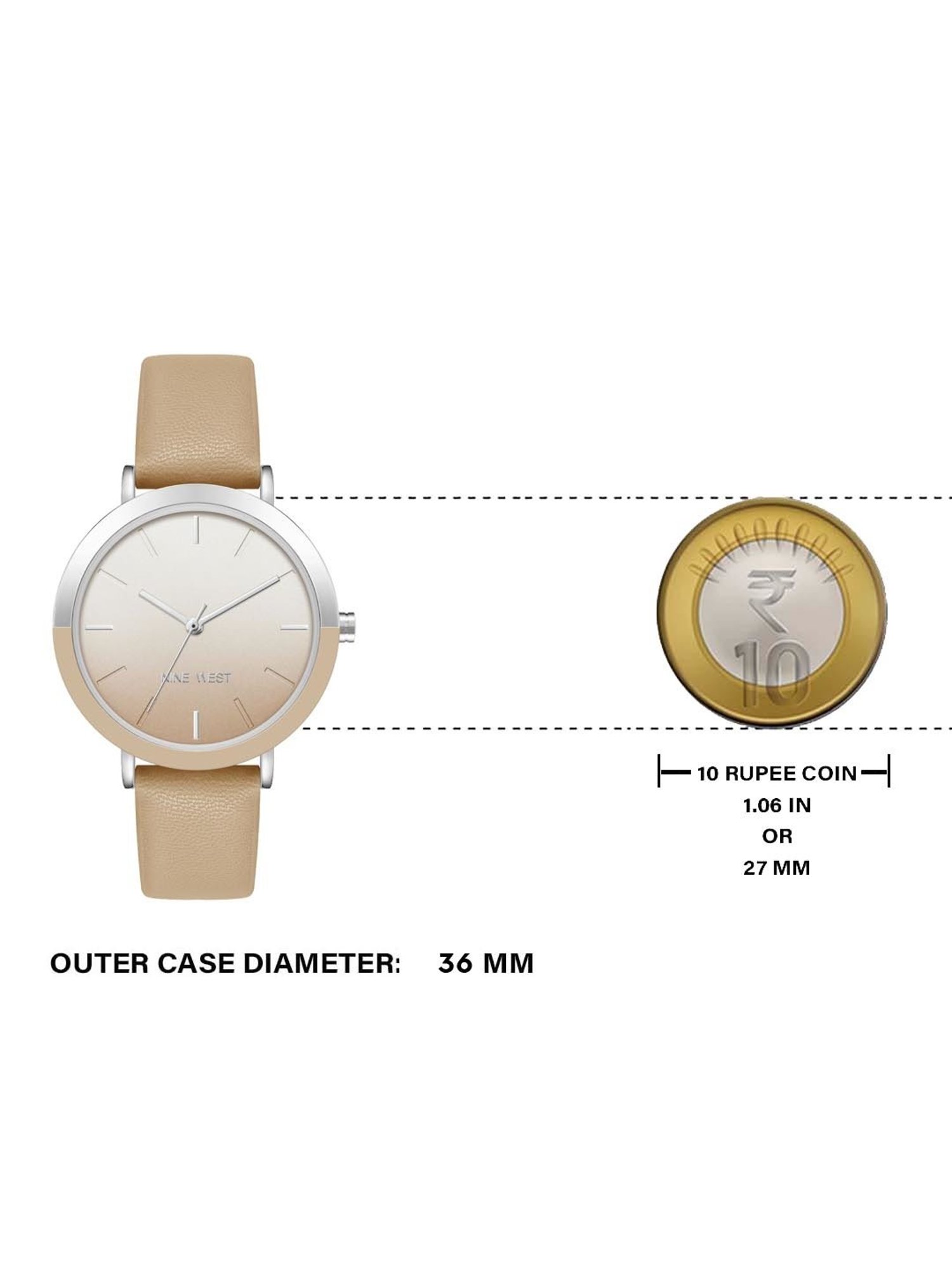 Nine West NW-2347SVTN Analog Watch for Women