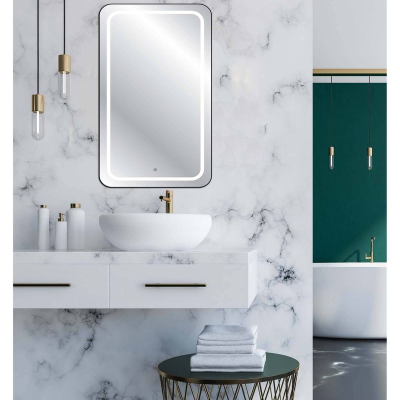 Rectangle Tripoli Vanity Bathroom Mirror Clear - Howard Elliott