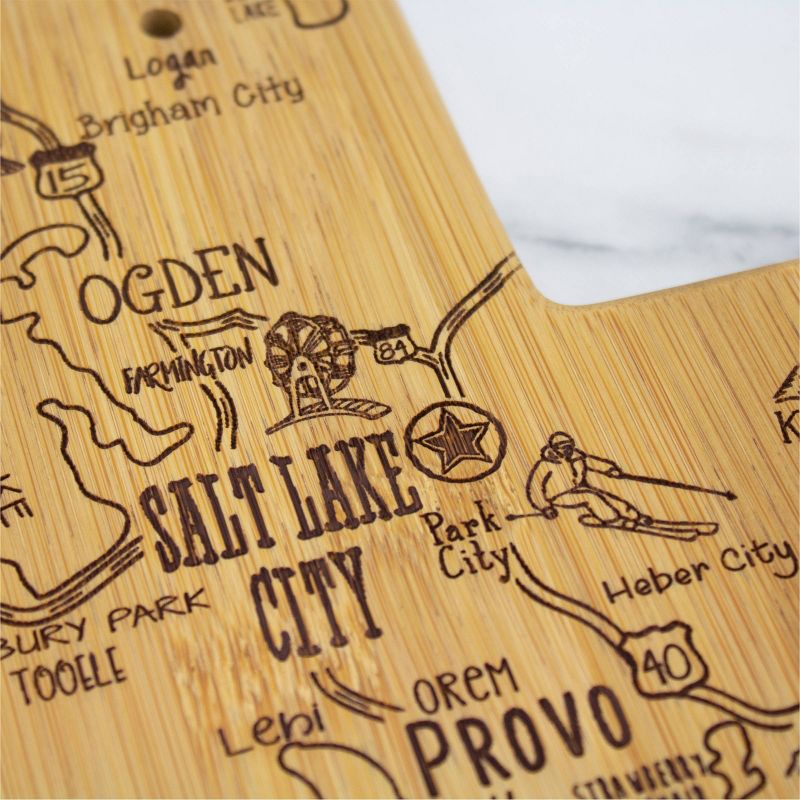 Totally Bamboo Destination Utah Serving and Cutting Board