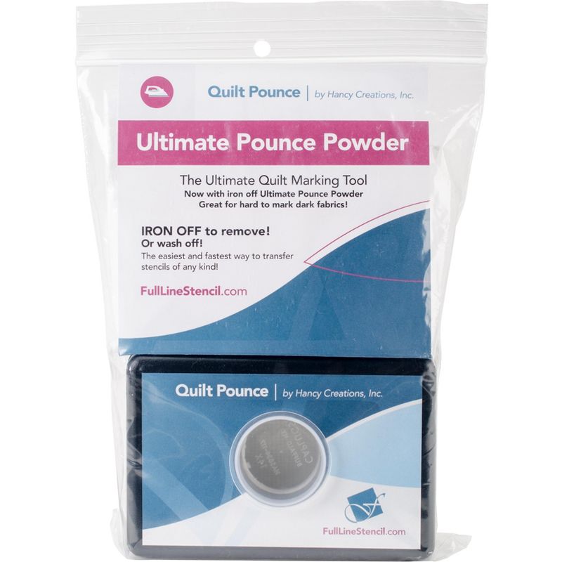 Hancy Ultimate Quilt Pounce Pad W/Chalk Powder-2oz White