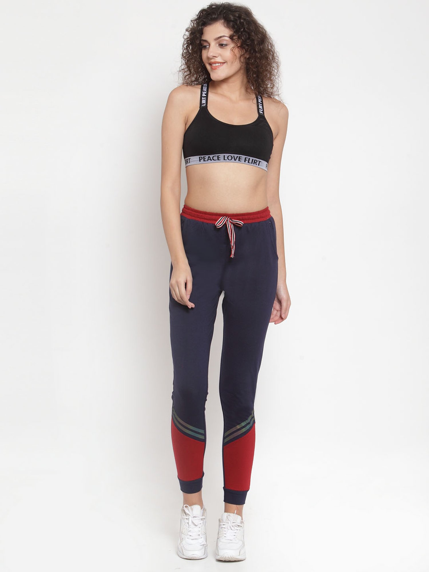 Boston Club Navy Striped Trackpants