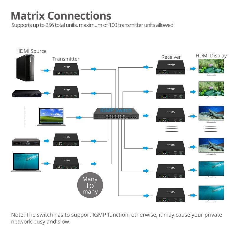 Comprehensive Cable and Connectivity CVE-TRX01 300M VGA AND AUDIO EXTENDER