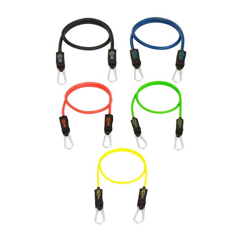 Bodylastics BLCOMP1OR1PU High Quality 23 and 30 Pound Full Body Anti Slip Resistance Clip Bands Fitness Weight Set w/ Durable Patented Locks, (2 Pack)