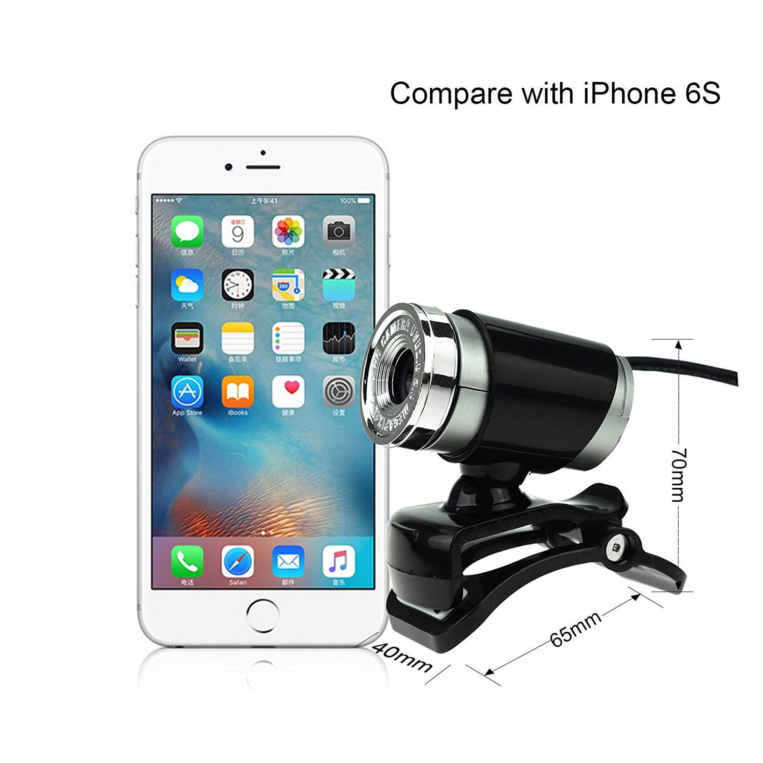 Zgeer HD Webcam,USB 2.0 Digital Video Webcamera for Computer PC Laptop.