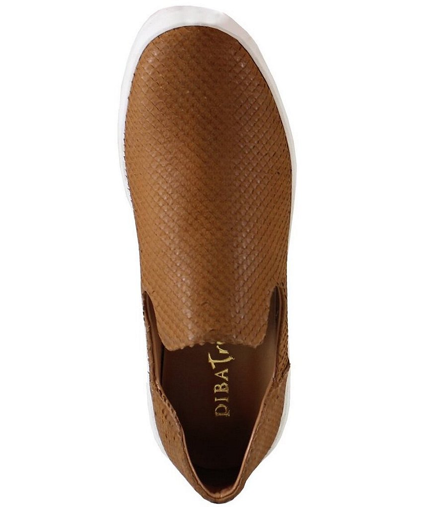 Diba True Youth Embossed Leather Slip-On Sneakers