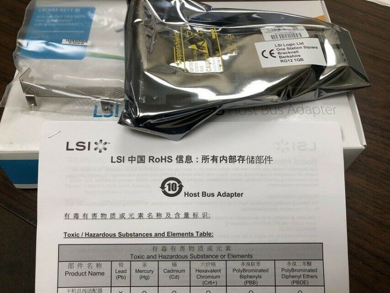 LSI 6Gb/s 8-Port SAS/SATA Host Bus Adapter w/ Integrated RAID LSI SAS 9211-8i