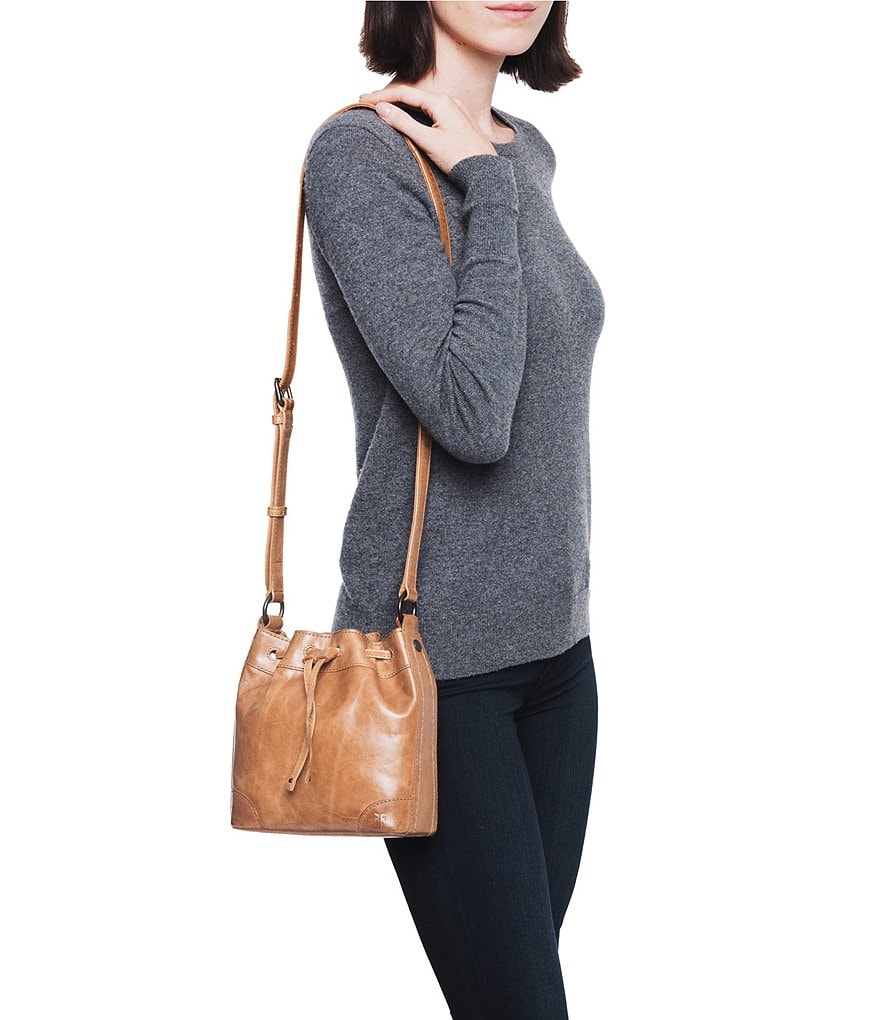 Dooney & Bourke Saffiano Collection Drawstring Bucket Bag