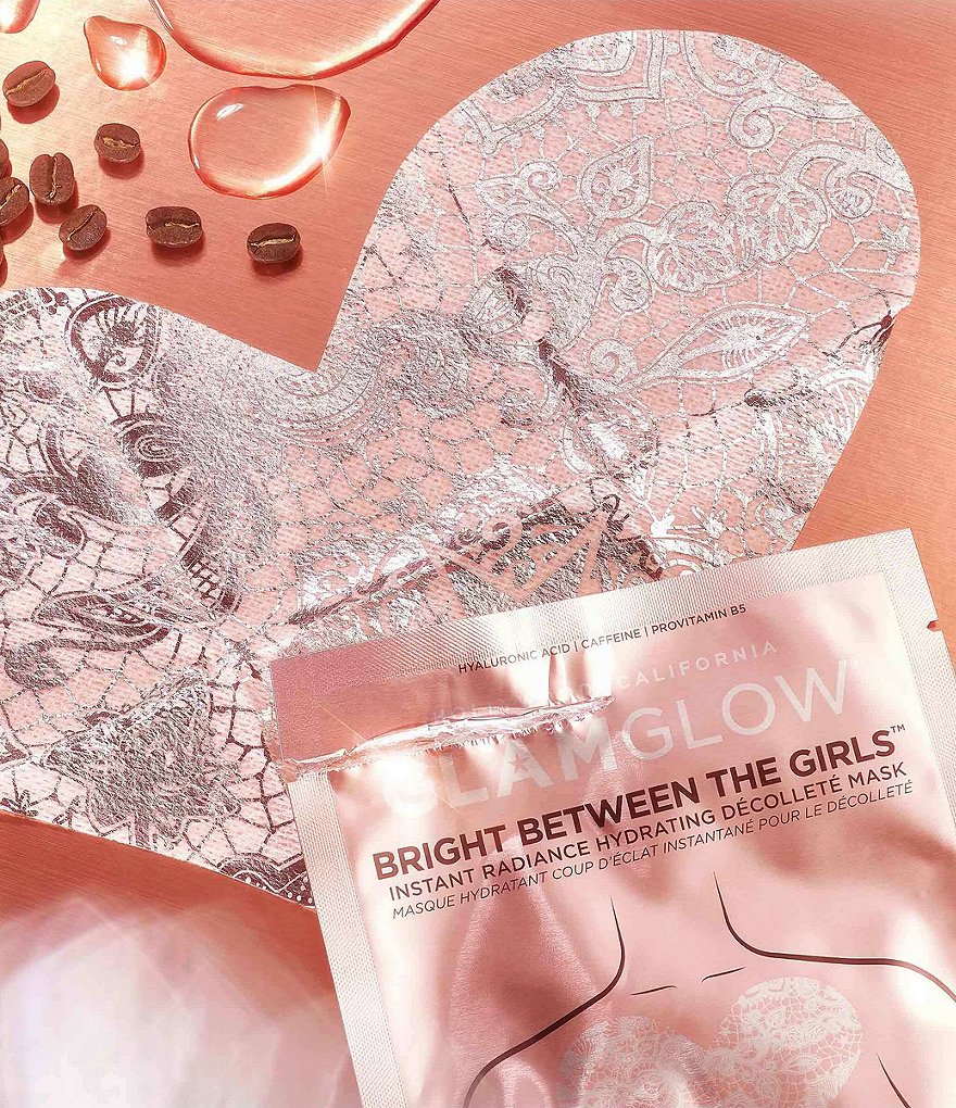 GlamGlow Bright Between The Girls Instant Radiance Hydrating Decollete Mask