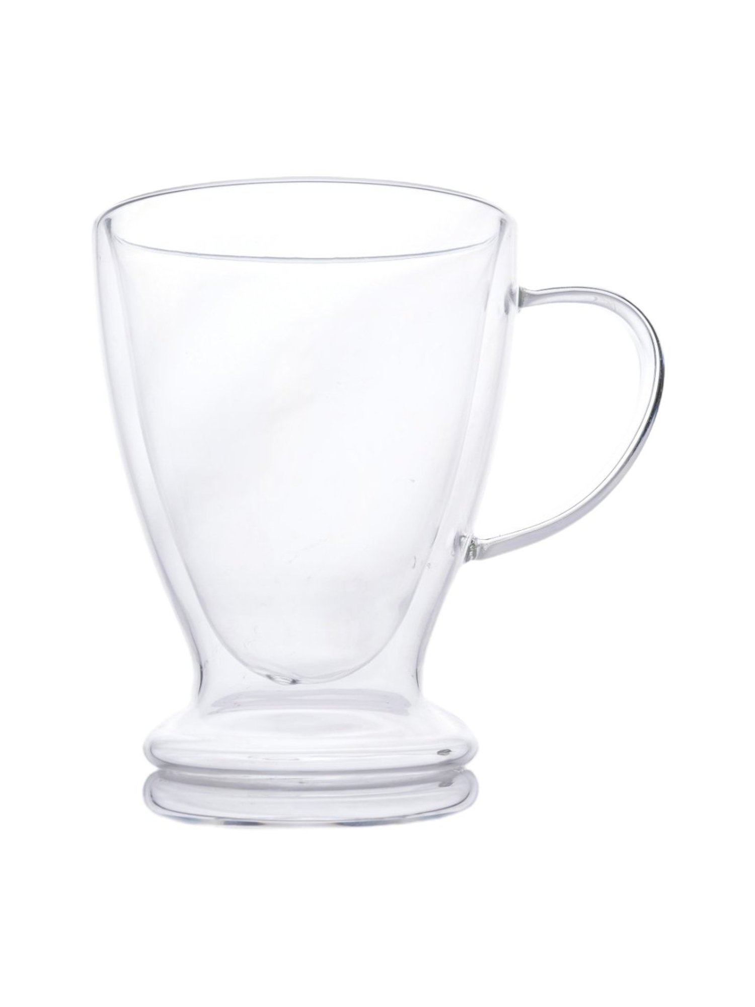 Femora Transparent Borosilicate Double Wall Coffee Cup (320ml)