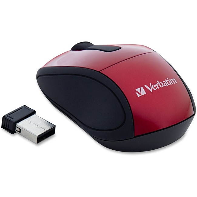 VERBATIM CORPORATION 97540 WIRELESS OPTICAL MOUSE - RED