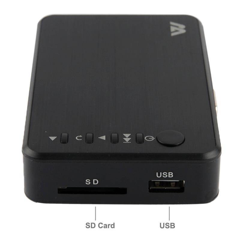 Mini Full HD 1080P Media Player, Support HDD / SD Card / USB Flash Disk / HDMI / VGA Output (MP023)