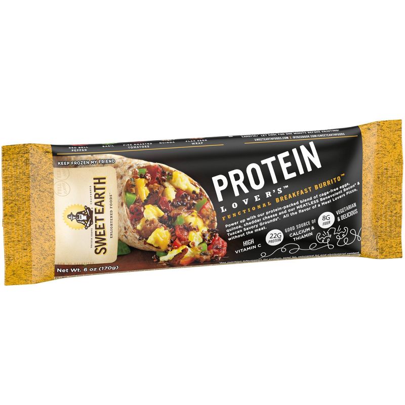 Sweet Earth Protein Lovers Frozen Breakfast Burrito - 6oz