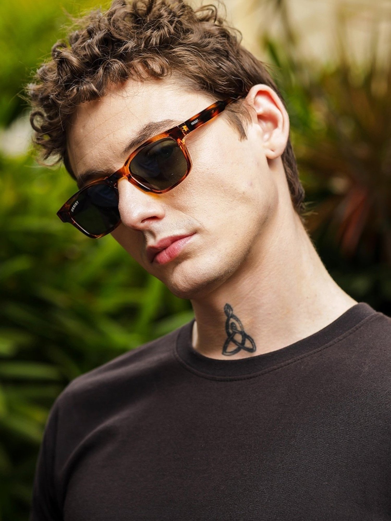 Resist Eyewear Brown Wayfarer uv protected Unisex Sunglasses