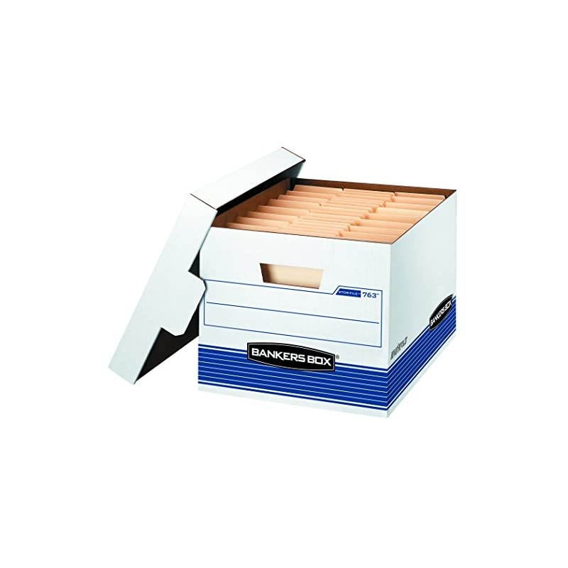 STOR/File Medium-Duty Storage Boxes, FastFold, Lift-Off Lid, Letter/Legal, Value Pack of 30 (0076316)