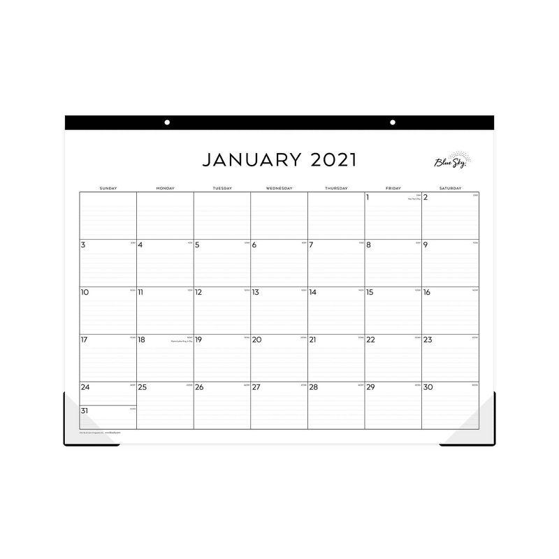 2021 Desk Pad 22" x 17" Monthly Standard - Blue Sky