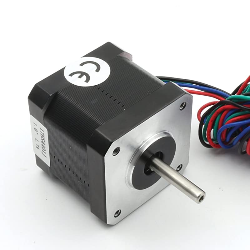 Nema 17 Stepper Motor 40mm 64oz-in 45Ncm 1.7A 1.8 degree 2 phase with 1M 4-pin Cable & Connector Bipolar 42 stepping motor for 3D Printer Hobby CNC Router Machine 17HS4401J