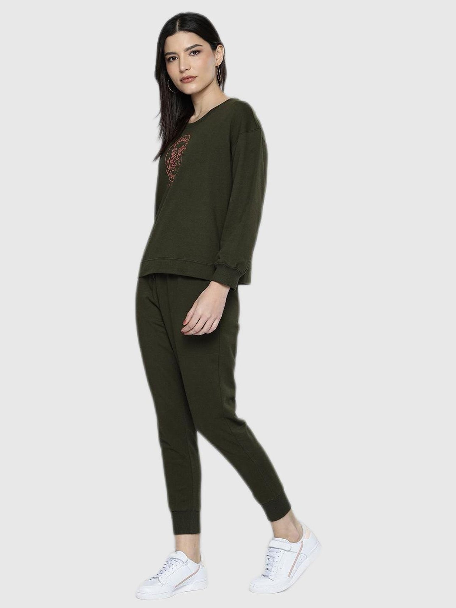 Chemistry Green Graphic Print Pajama Set